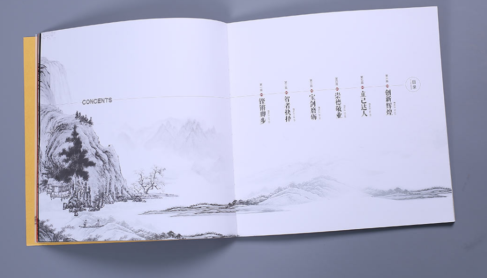 濟(jì)南畫(huà)冊(cè)設(shè)計(jì)版面中點(diǎn)與面的作用